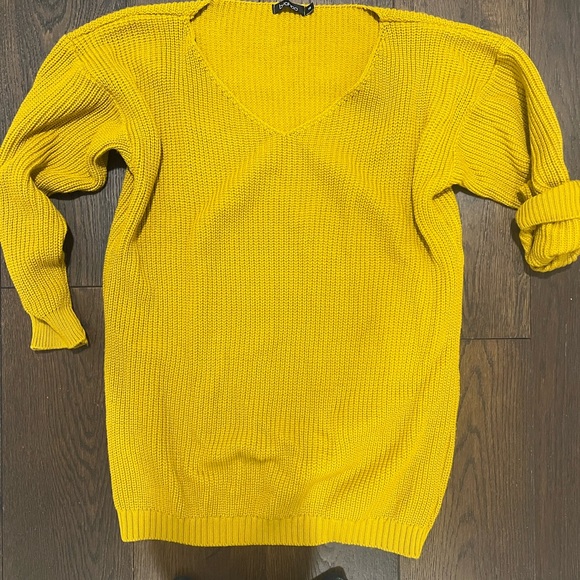 Mustard sweater dress - Picture 2 of 2